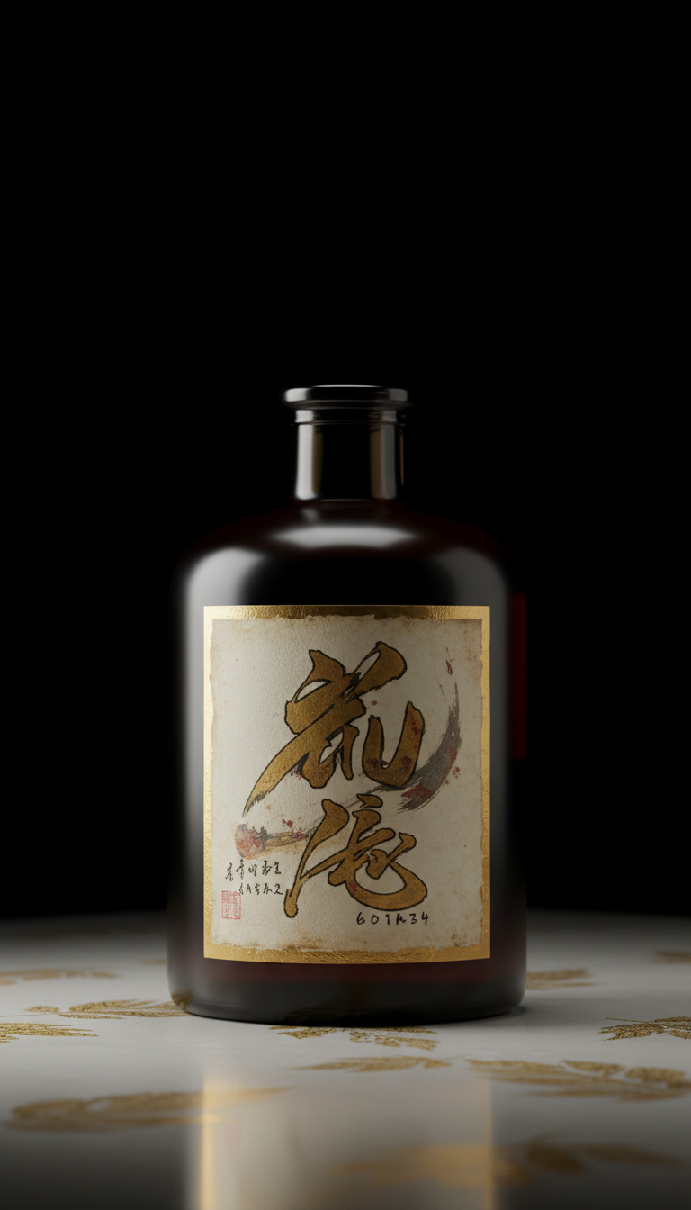 Limited Edition Calligraphy Label Bottle